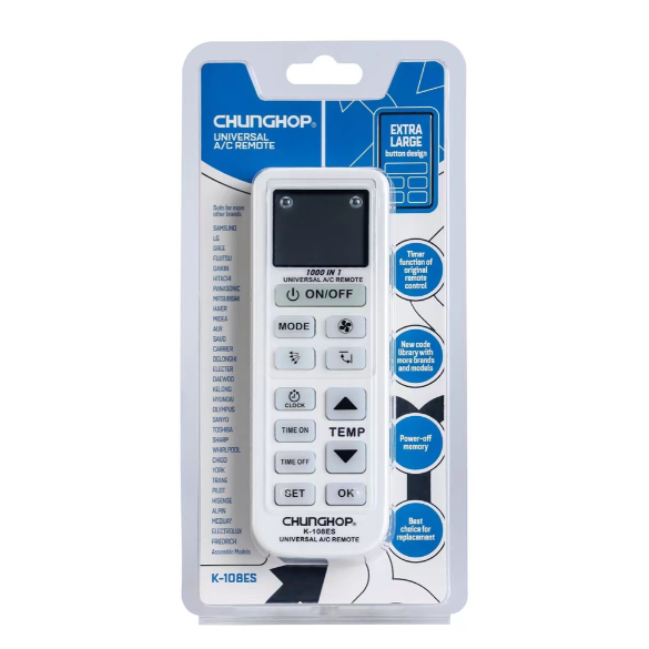 Universal air conditioner remote control K-108ES factory direct sales
