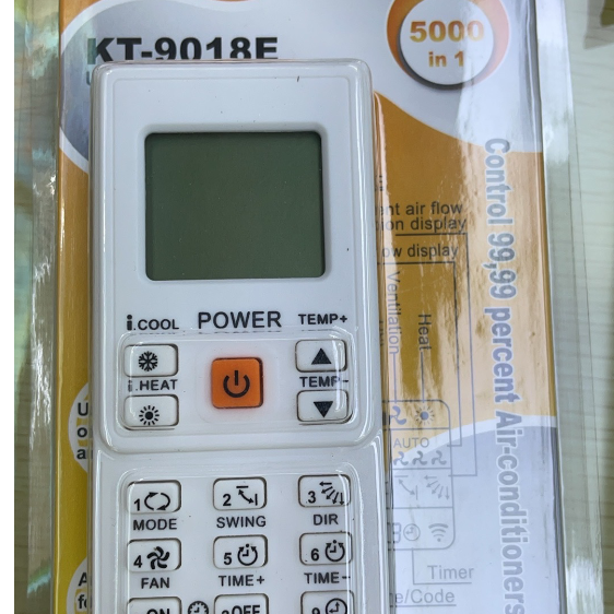The popular universal air conditioner remote control K-1038E in Bangladesh Specification image