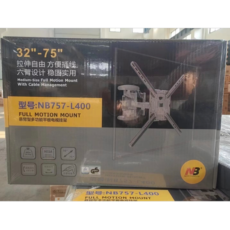 Wholesale of NB P6 rotatable telescopic adjustable TV stand with large 45-75 inch display stands details Picture