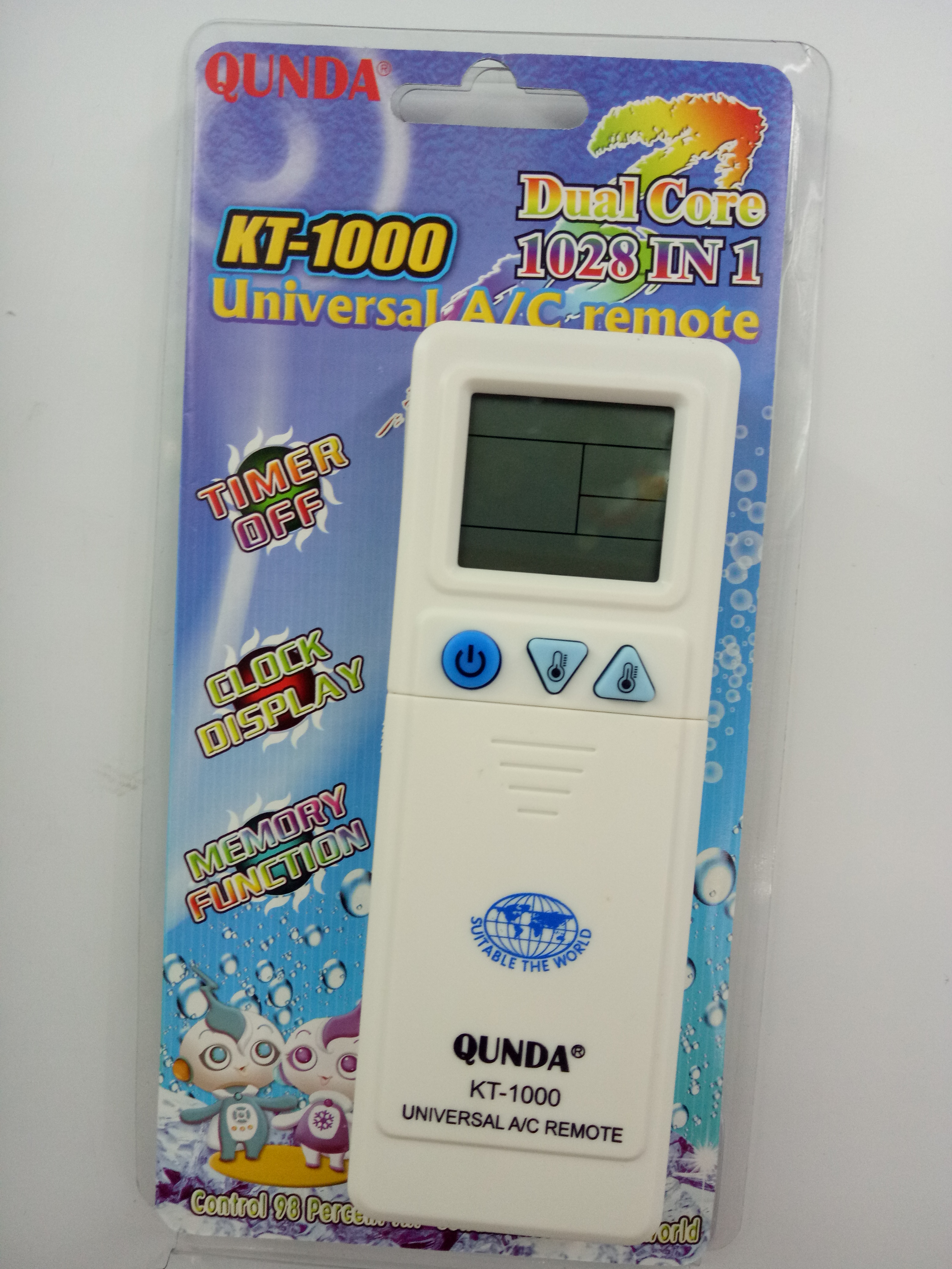 The best-selling universal air conditioner remote control KT-1000 is sold directly by the manufacturer