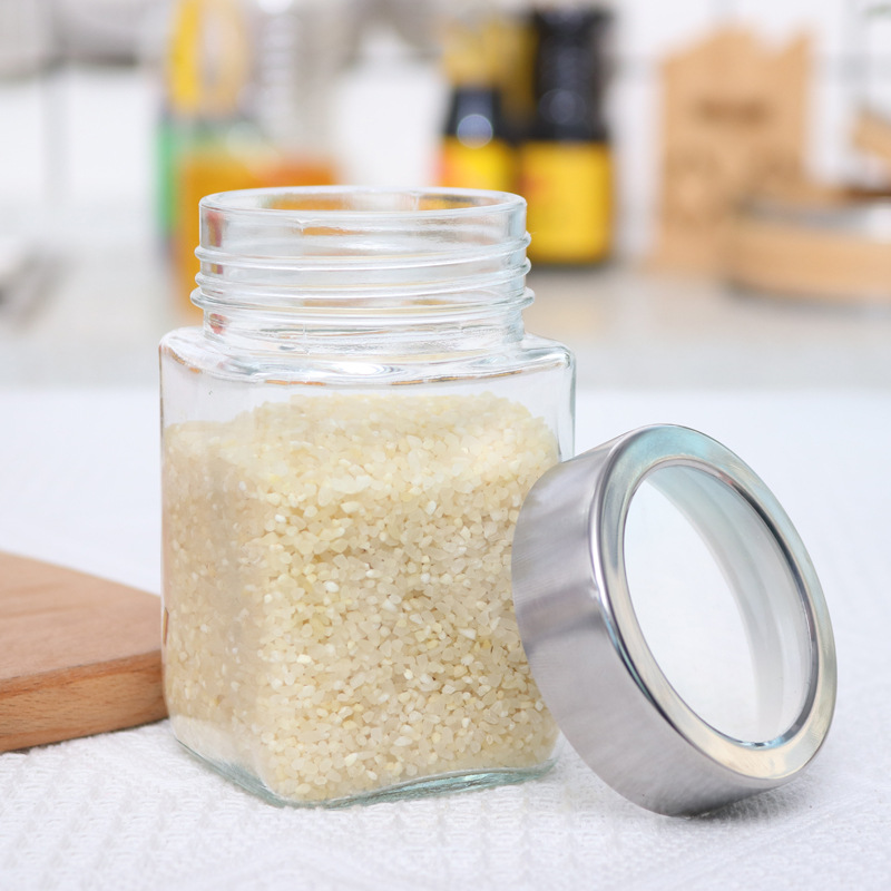 Household grain and food glass sealed storage jars, storage bottles, food storage cans, direct supply from the manufacturer pic 6