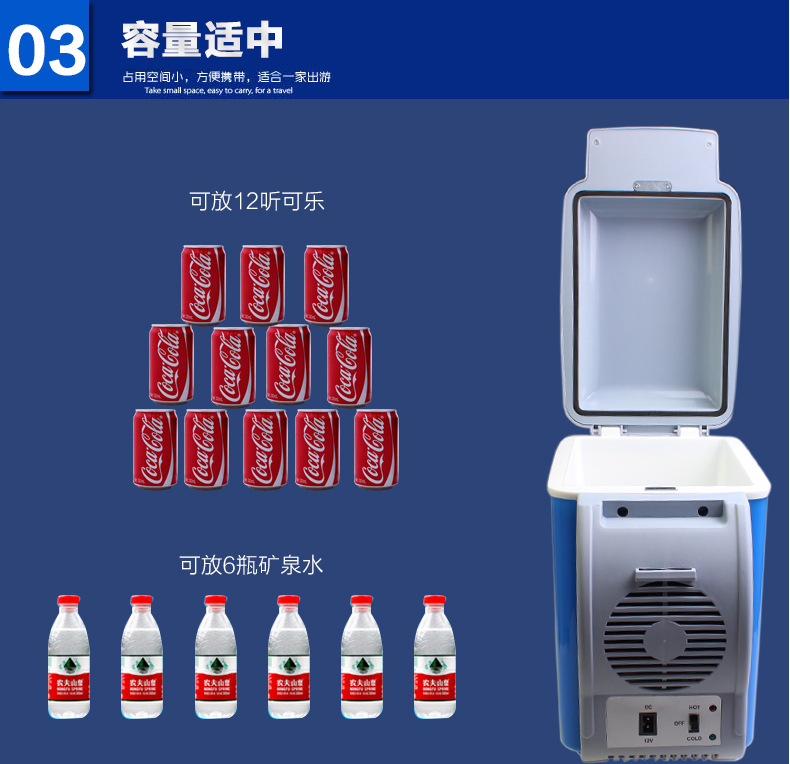 7.5-liter car refrigerator, a mini portable car cold and hot box for both home and car use pic 19