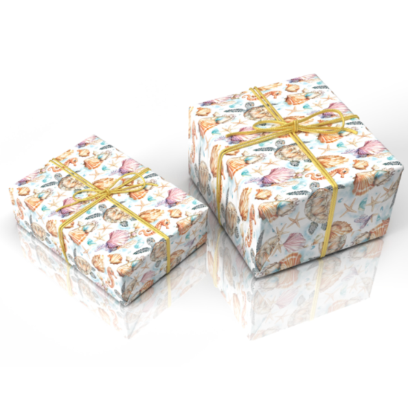 海洋系类包装纸礼品包装纸