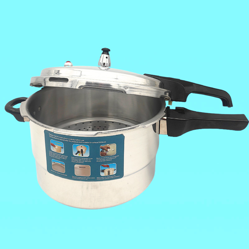 Aluminum alloy polished induction cookers, universal pressure cookers, household gas explosion-proof pressure cookers, cross-border English wholesale and foreign trade details Picture