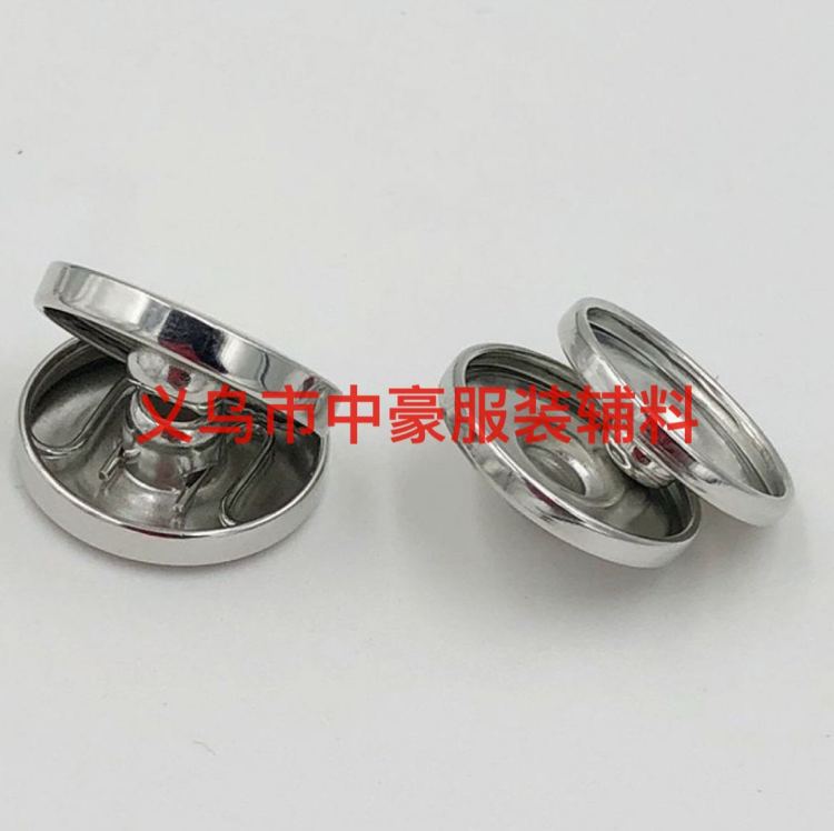 厂家直供19mm按扣钮扣高亮大型四合扣服装装饰箱包服装辅料批发