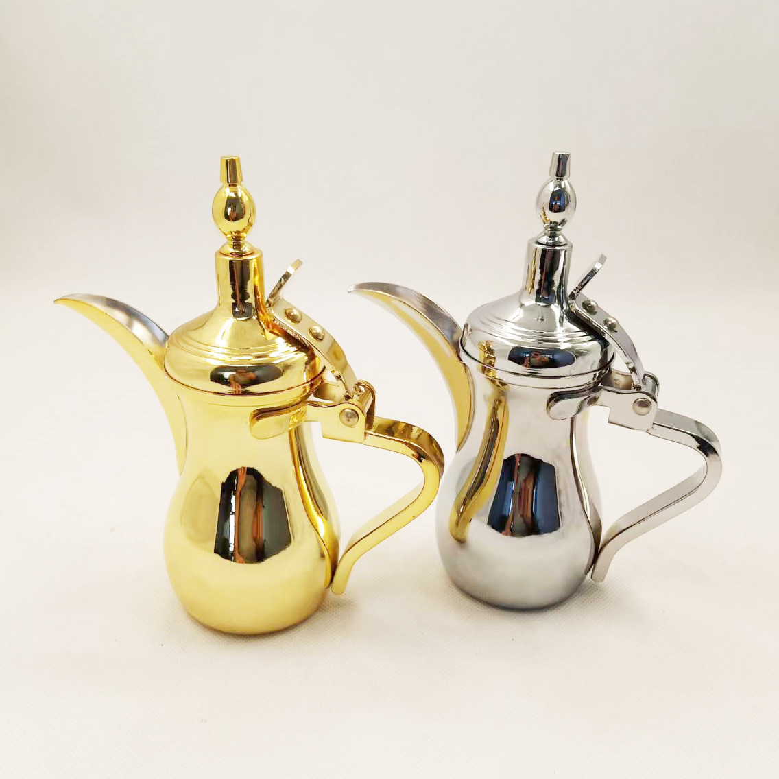 Wholesale and direct sales of stainless steel Arabic kettles, Middle East gold and silver coffee kettles, dallah pot Application Scenario