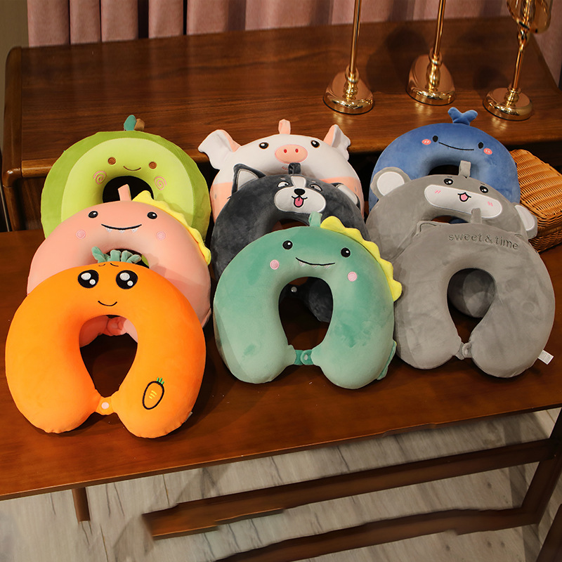 U-shaped neck pillow, detachable and washable cervical memory foam neck pillow, U-shaped head pillow, backrest pillow, neck sleeping pillow, can be used for hair replacement details Picture