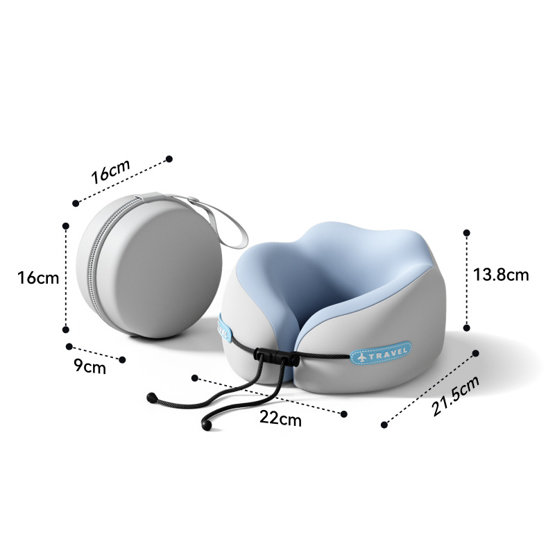 Memory foam U-shaped pillow, travel neck pillow, airplane sleeping pillow, neck pillow, cervical neck rest pillow, portable U-shaped pillow details Picture