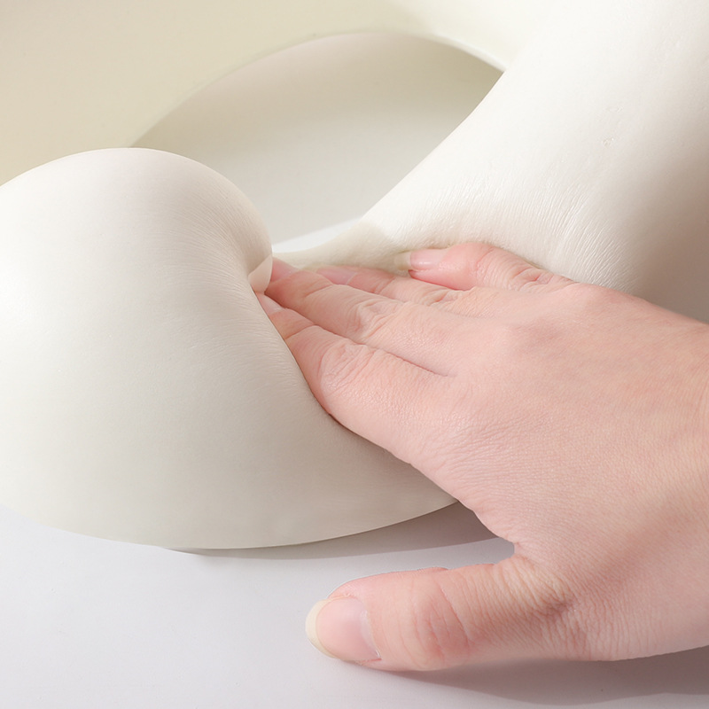 冰丝u型枕记忆棉可收纳便携旅行坐车飞机枕简约纯色爽肤凉感颈枕