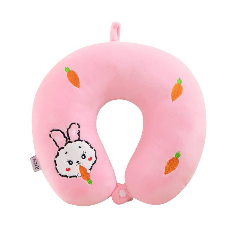 Cross-border cartoon pillows, U-shaped pillows, wholesale printed logo neck protection pillows, driving travel student midday nap pillows Specification image