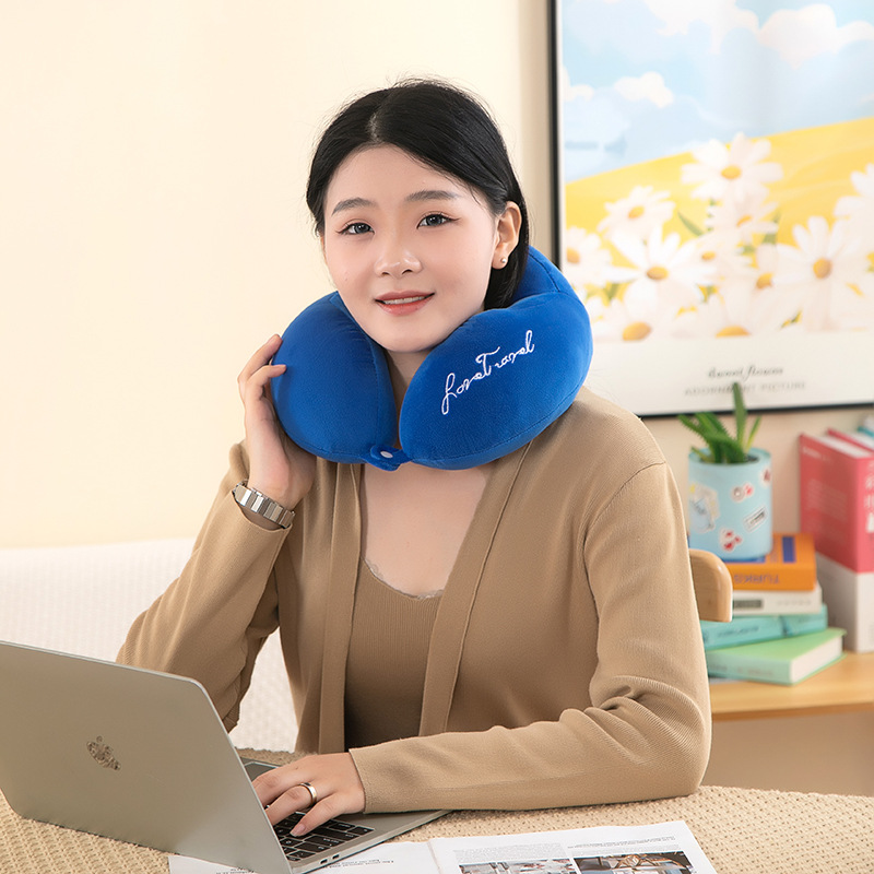 U型枕飞机颈椎护颈枕办公室学生坐车靠枕午睡枕按摩旅行便携神器详情23