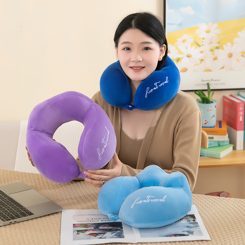 U型枕飞机颈椎护颈枕办公室学生坐车靠枕午睡枕按摩旅行便携神器详情24