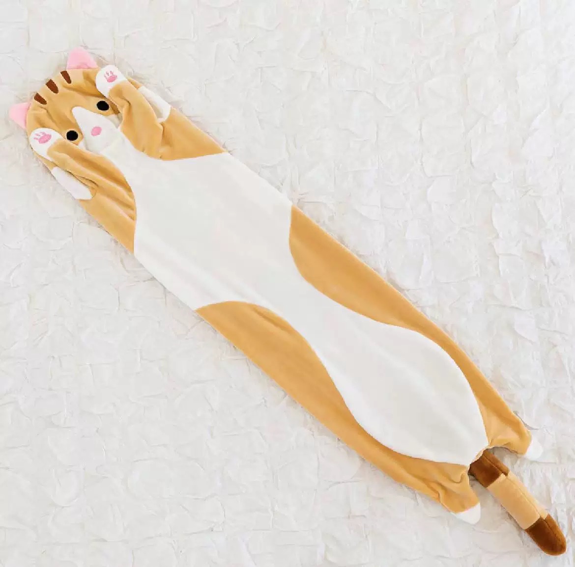 The popular cross-border long cat-lying cat pillow series toys, cute sleeping leg pinch plush dolls, are for cross-border trade Item Picture