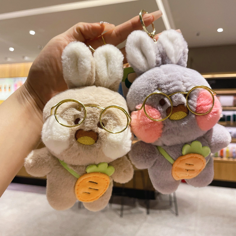 卡通嘟嘟猫创意女生礼物小公仔娃娃挂饰钥匙扣玩偶毛绒挂件批发