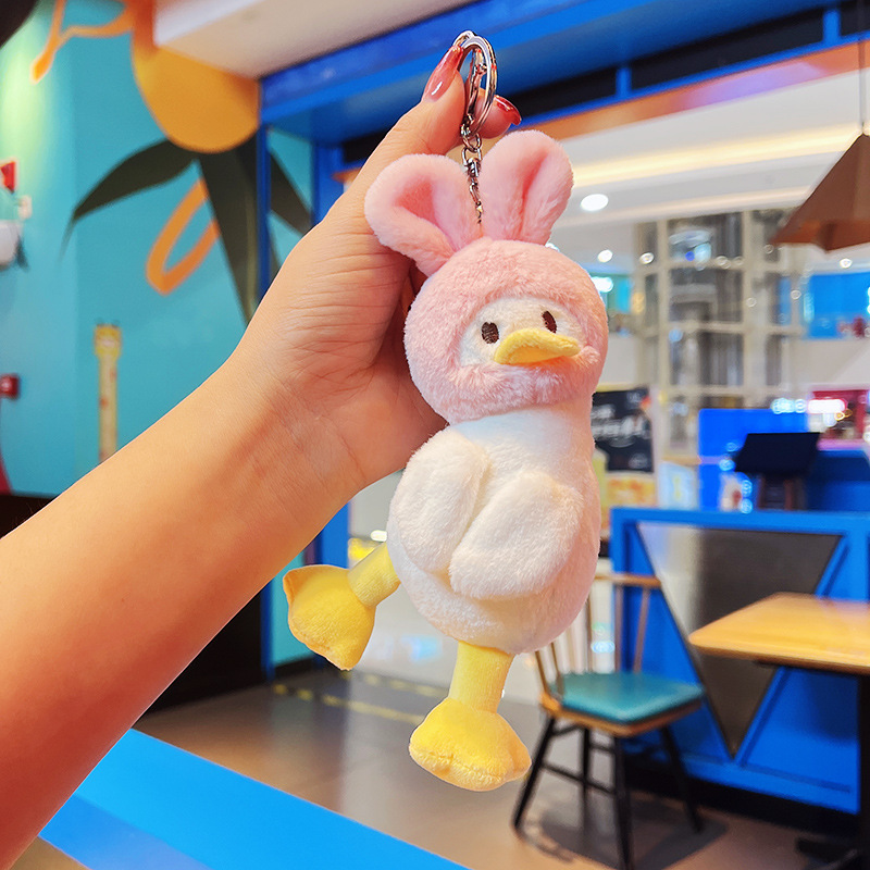 Wholesale of head covers, duck bags, pendants, plush toys, keychains, claw machines, dolls, mini couple dolls Item Picture