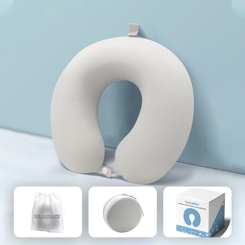 Memory foam U-shaped pillow design LOGO Travel neck pillow, driving and airplane pillow, office nap pillow U-shaped pillow Item Picture