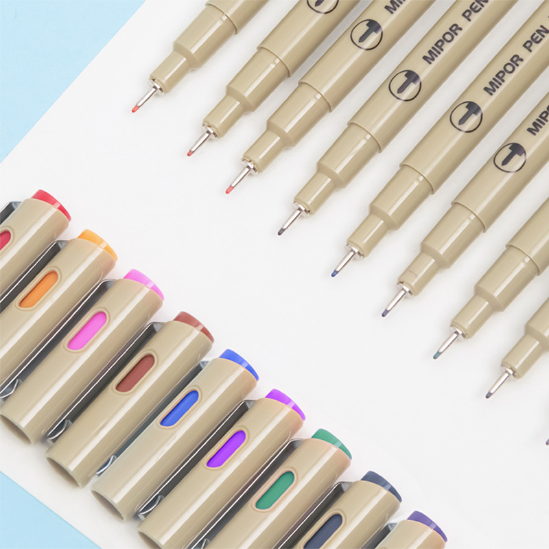 Color 9-piece box art alternative, the same style of outlining pen, waterproof drawing needle pen, outline drawing fine line pen, fine line marking pen Application Scenario