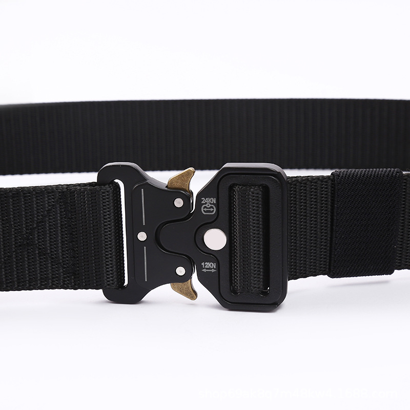 Men's cobra belt, tactical belt, outdoor nylon buckle belt, men's canvas belt, customizable length