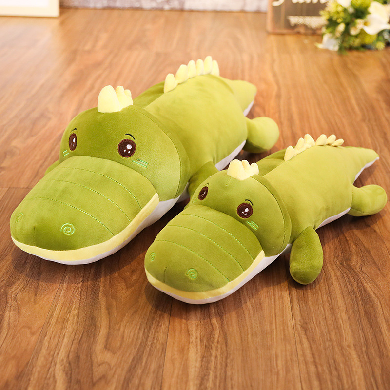 Wholesale of down cotton soft crocodile plush toys and green Chinese alligator plush pillows as birthday gifts for your girlfriend Specification image