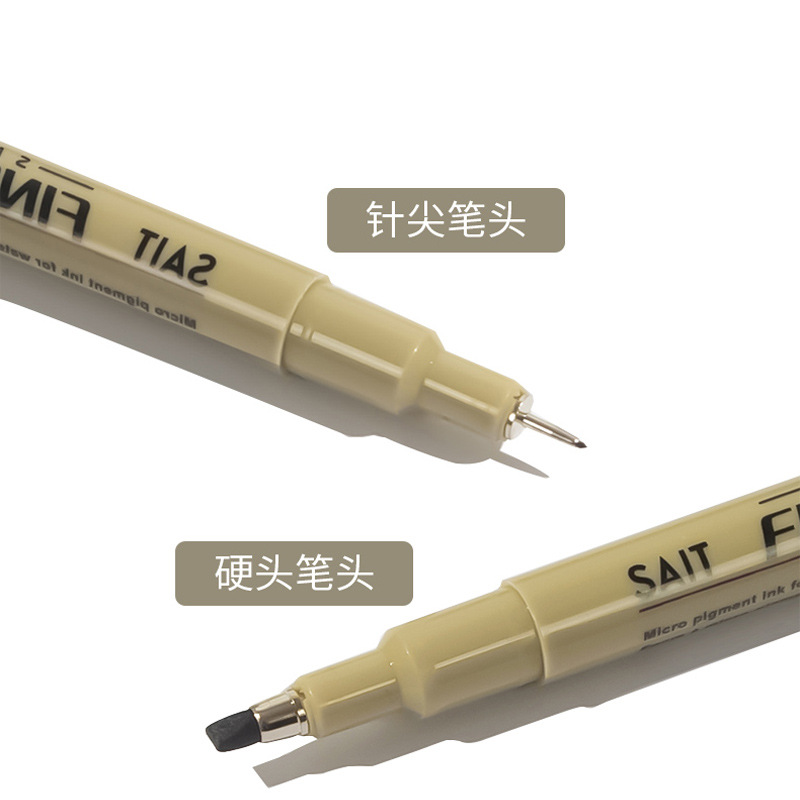 12-pack drawing and tracing needle pen, black outlining, quick-drying, waterproof, line drawing, text writing, hard-tipped ink pen Application Scenario