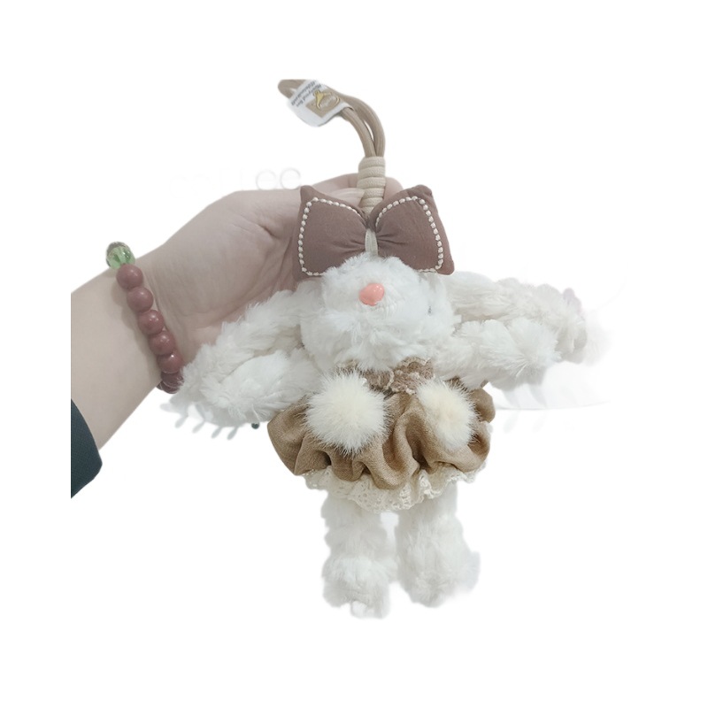 Douyin's best-selling dangling ear rabbit keychain pendant, girl's bag, bracelet pendant, doll, plush toy doll wholesale Application Scenario