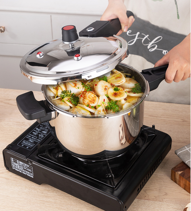 HZ105厨力不锈钢压力锅燃气电磁炉通用大小规格18 20 22 24 26 28