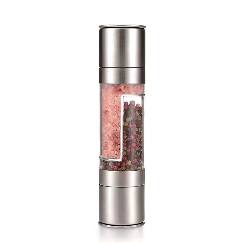 HZ108 Double-head Pepper Grinder, stainless steel electric grinder, kitchenware wholesale, Steak wonder, seasoning bottle Application Scenario