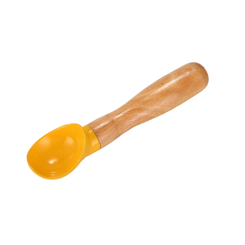 HZ635 wooden ice cream spoon, self-service scoop for restaurants, household honey children's spoon, creative spoon details Picture