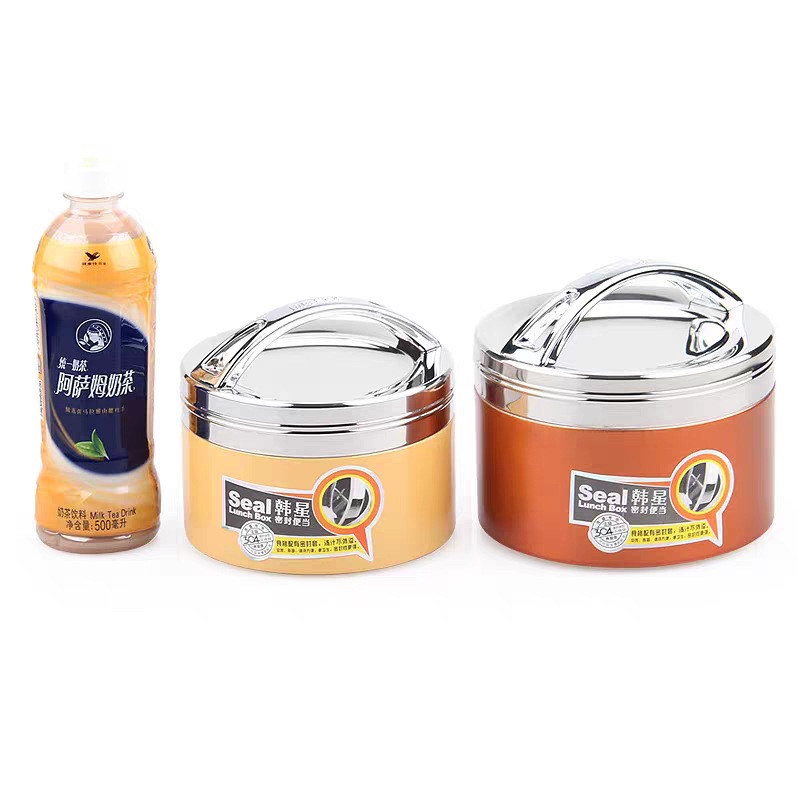 HZ37 split-type stainless steel vacuum insulated lunch box bucket, canteen lunch box, split-type lunch box, portable lid Application Scenario