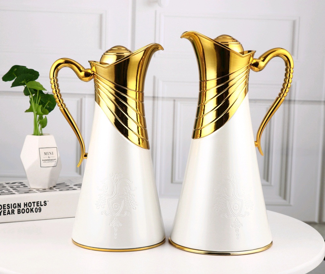HZ472 High-end glass inner liner household thermos flask set 1L+0.7L