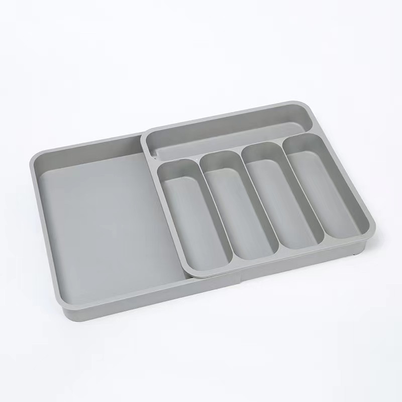 HZ607 extendable drawer storage box, separate shelving unit, tableware organizer, knife, fork and chopsticks compartments box, storage box pic 9