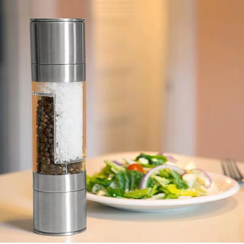 HZ108 Double-head Pepper Grinder, stainless steel electric grinder, kitchenware wholesale, Steak wonder, seasoning bottle Specification image