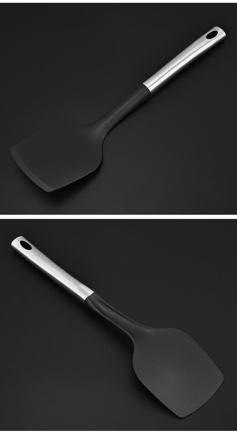 HZ415# Direct sale stainless steel nylon kitchenware non-stick pan cooking set, high-temperature resistant kitchenware set pic 10