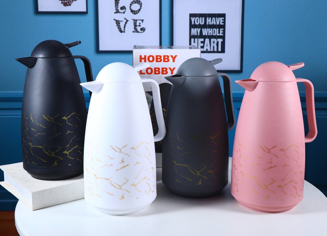 HZ472 household 1L insulated kettle with white glass inner liner available in multiple colors for long-lasting heat preservation pic 6