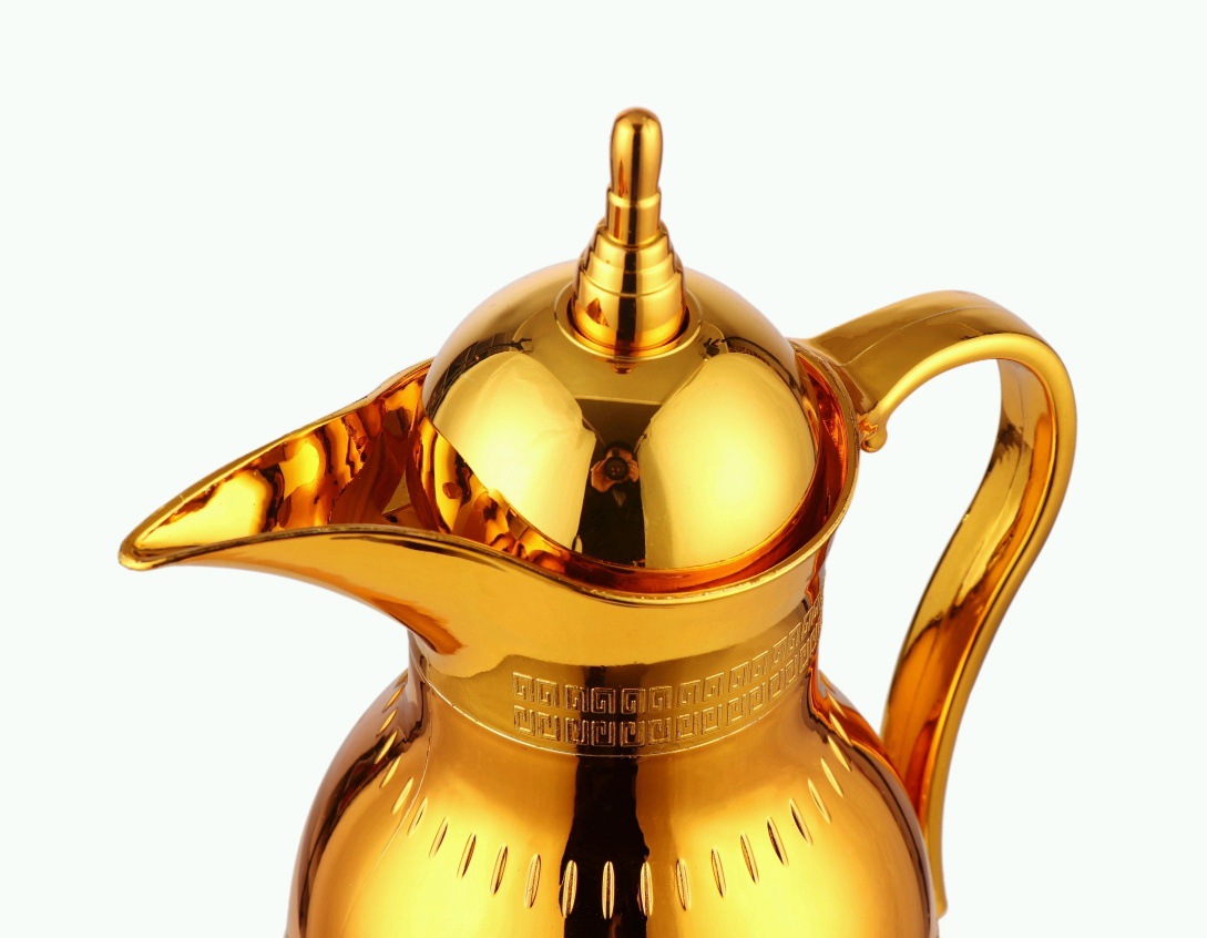 HZ472 Middle Eastern-style household glass inner liner thermos flask 1L large capacity long-lasting heat preservation details Picture