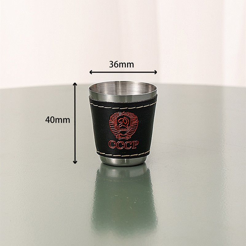 HZ222 Original wrapped small wine glass set, 304 stainless steel outdoor portable spirits small glass 30ml Application Scenario