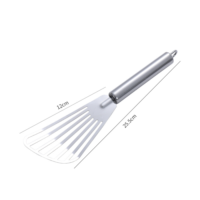 HZ638 stainless steel fish spatula, steak spatula, steak spatula, kitchen fish, steak, egg and pancake spatula wholesale Item Picture