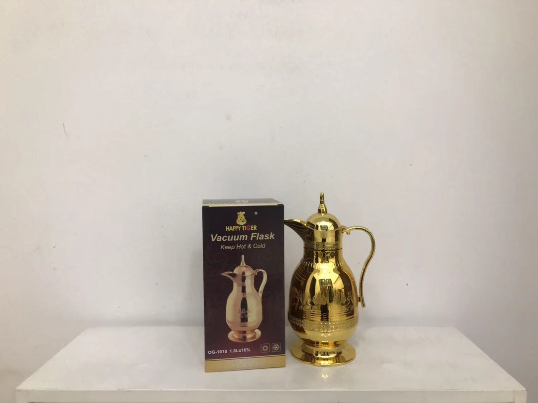 HZ472 Middle Eastern-style household glass inner liner thermos flask 1L large capacity long-lasting heat preservation Application Scenario