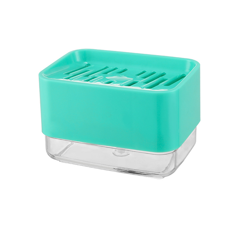 HZ607 Kitchen soap brush liquid dispenser, dishwashing liquid filler, automatic liquid dispensing box, scouring pad, dishwashing soap brush liquid box Item Picture