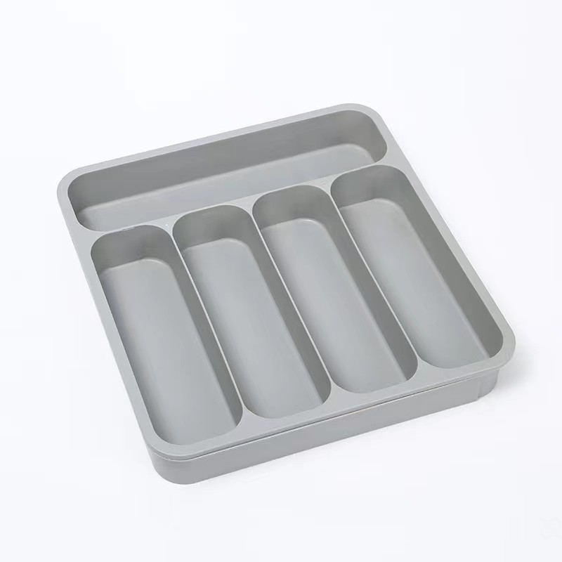 HZ607 extendable drawer storage box, separate shelving unit, tableware organizer, knife, fork and chopsticks compartments box, storage box Application Scenario