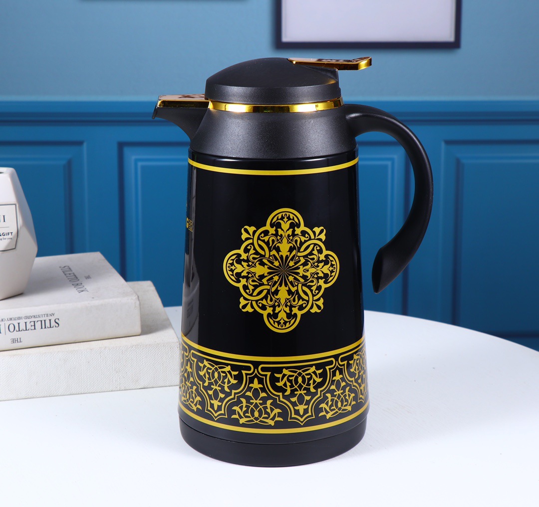 HZ472 Household glass inner liner thermos flask, 1L large capacity, 6 colors mixed, long-lasting heat preservation pic 5