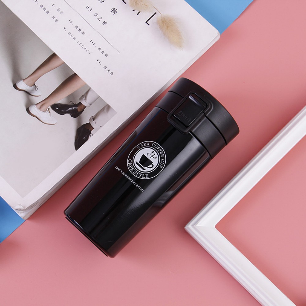 Coffee cup, insulated cup, 304 stainless steel, business office portable bouncy car water cup, simple car cup, outdoor pic 3