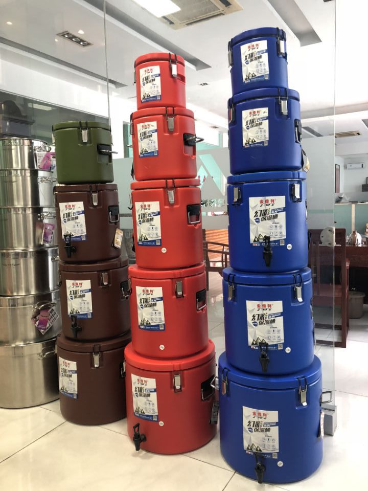 HZ629 Iridescent Insulated Bucket, Milk Tea Bucket, Anti-drop Stainless Steel Bucket, Breakfast Bucket, Commercial Insulated bucket pic 3