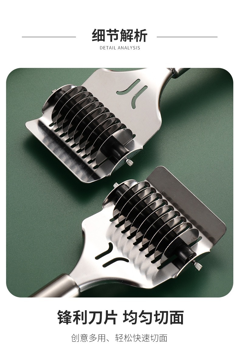 HZ638 manual noodle cutter, household stainless steel noodle cutter, roller noodle cutter, noodle cutter, noodle cutter pic 5
