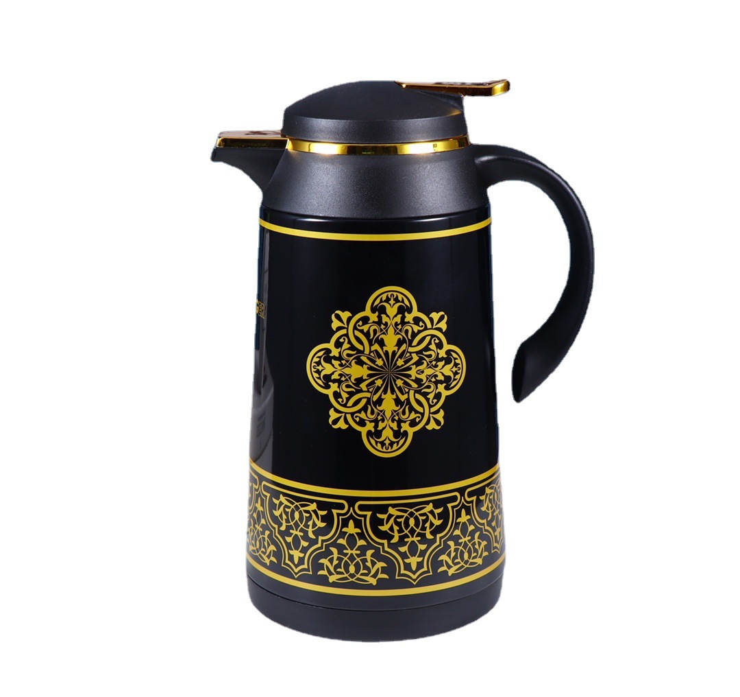 HZ472 Household glass inner liner thermos flask, 1L large capacity, 6 colors mixed, long-lasting heat preservation Application Scenario