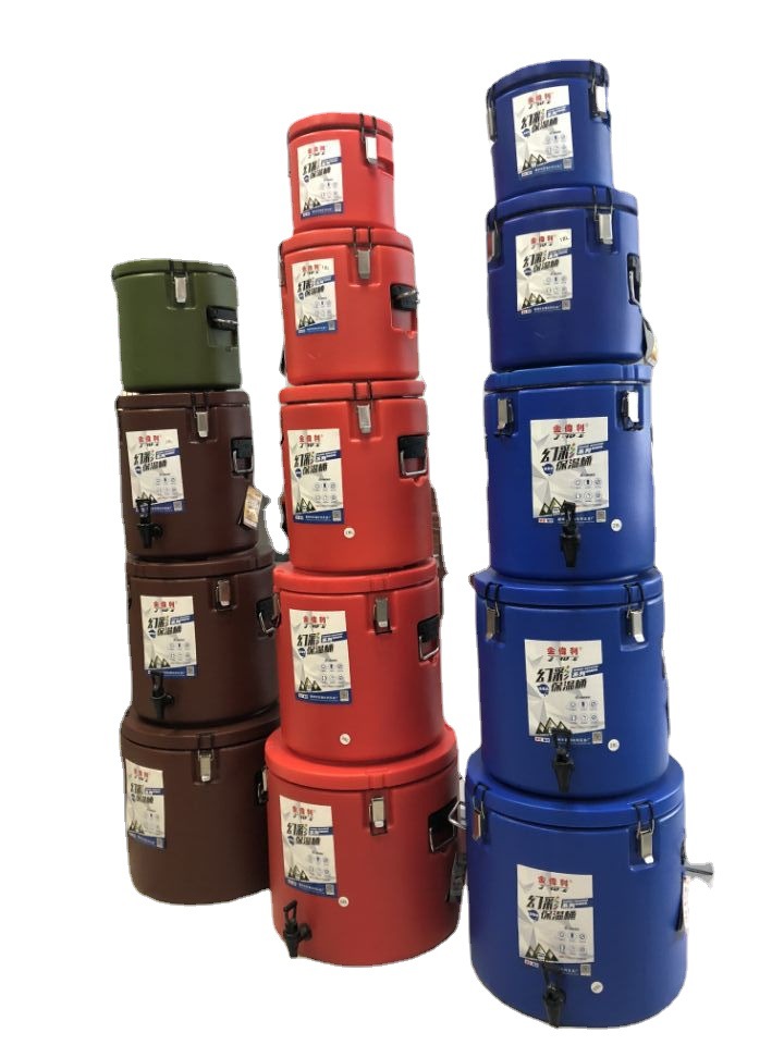 HZ629 Iridescent Insulated Bucket, Milk Tea Bucket, Anti-drop Stainless Steel Bucket, Breakfast Bucket, Commercial Insulated bucket details Picture