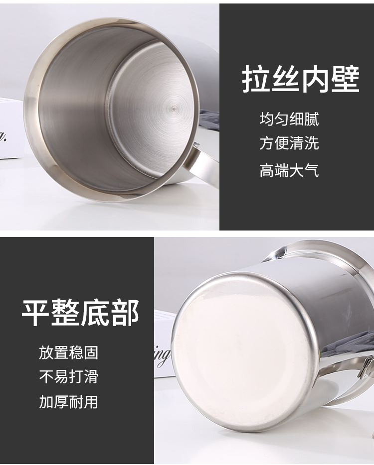 HZ610 stainless steel milk frother, coffee manual milk frother, milk coffee cup, milk frother, milk frother cup pic 11