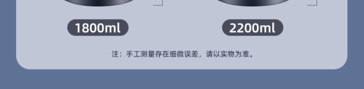 HZ37 food-grade 304 stainless steel vacuum lunch box, insulated bucket, hand-held lunch bucket, 3-layer pot, large capacity box, thickened pic 20