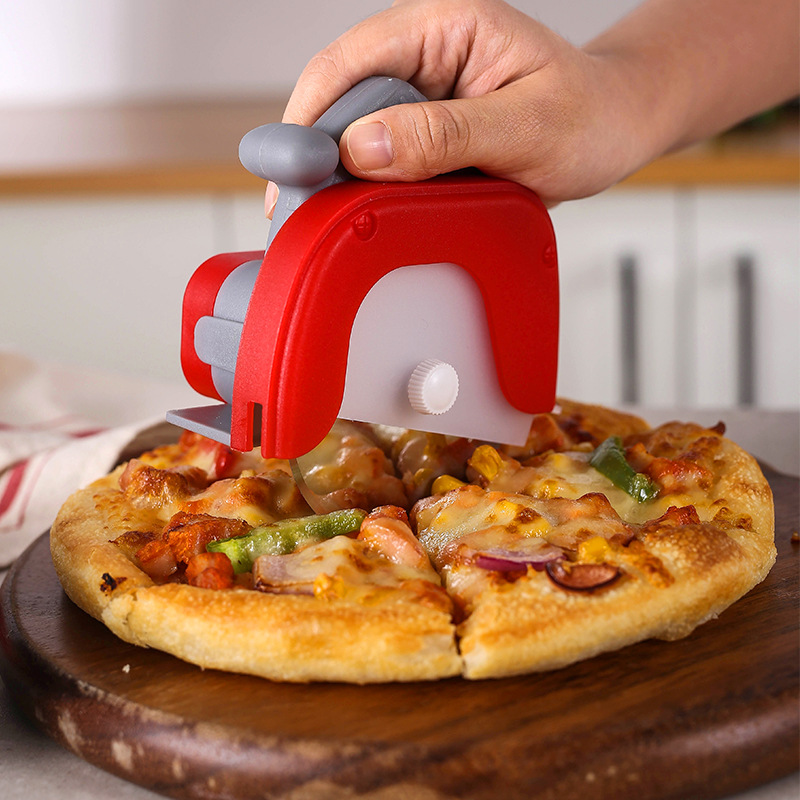 HZ415 stainless steel pizza knife, detachable roller pizza cutter, standing medium pizza maker, covered pizza maker Specification image
