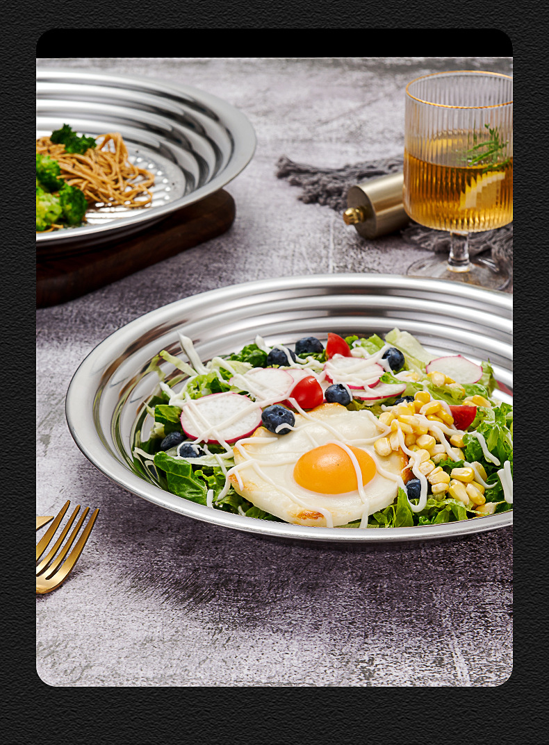New HZ711# Huandian spiral flower pattern plate, 410 stainless steel plate, original manufacturer of high appearance level plates pic 7